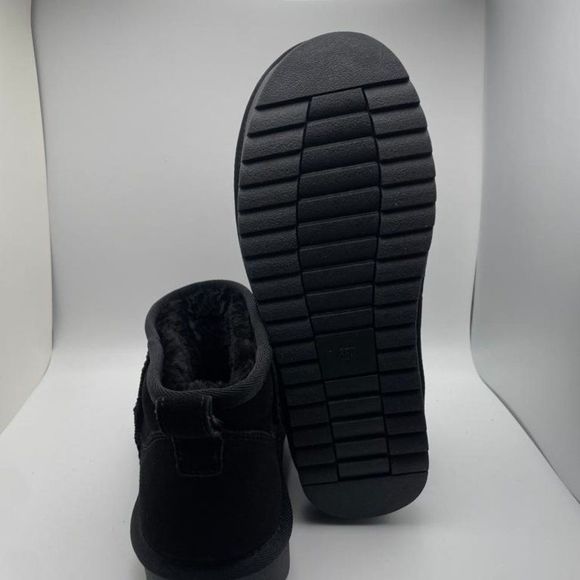 CUSHIONAIRE Women's Cozy pull on boot 6.5 W Black - Picture 6 of 6